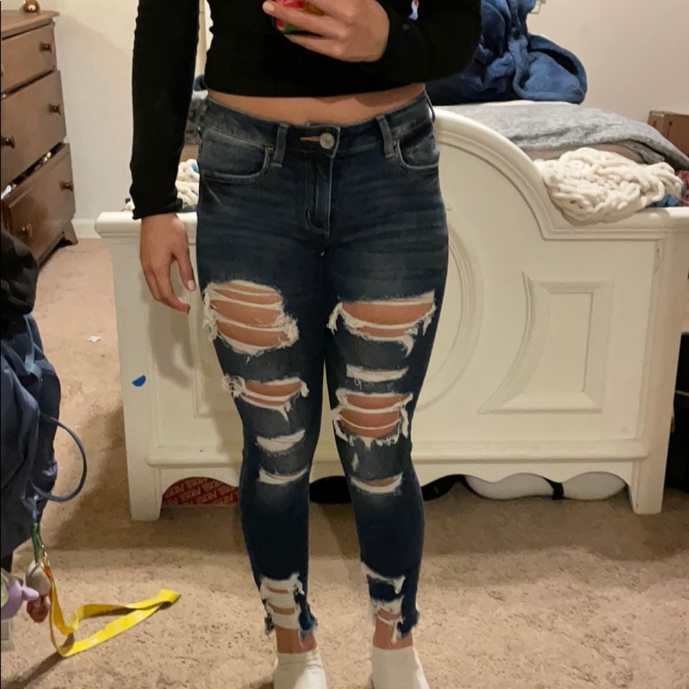 American Eagle jegging crop low rise